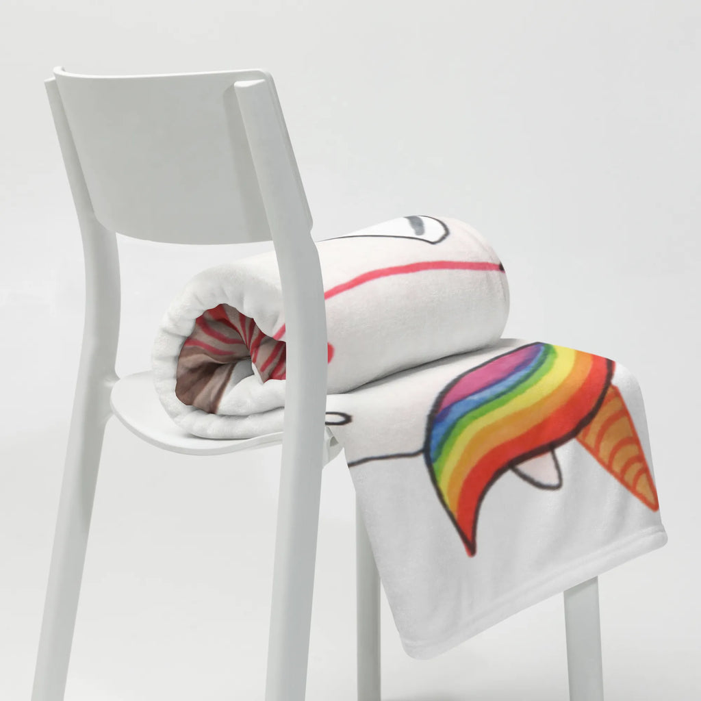 Koc Jednorożec krawcowa Wolldecke, Sofadecke, Wohndecke, Tagesdecke, Decke, Einhorn, Einhörner, Einhorn Deko, Unicorn, Näherin, Mädchen, Nähzimmer, Häkeln, basteln, Stricken, nähen, Freundin