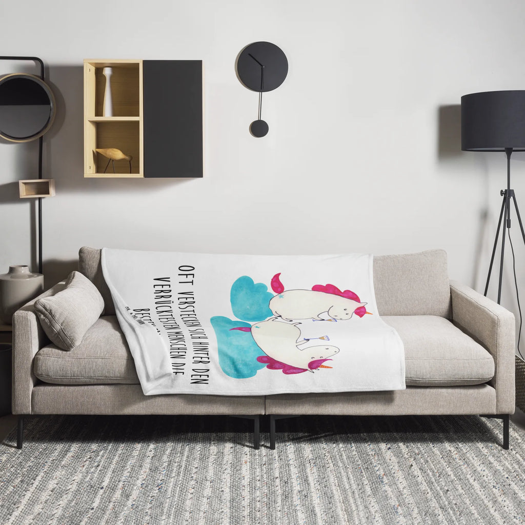 Blanket unicorn sparkling wine Wohndecke, Sofadecke, Decke, Tagesdecke, Wolldecke, Einhorn, Einhörner, Einhorn Deko, Unicorn, Mädelsabend, BFF, Sekt, Beste, Freundin, Anstoßen, Freundinnen, Korken, Spaß, Party