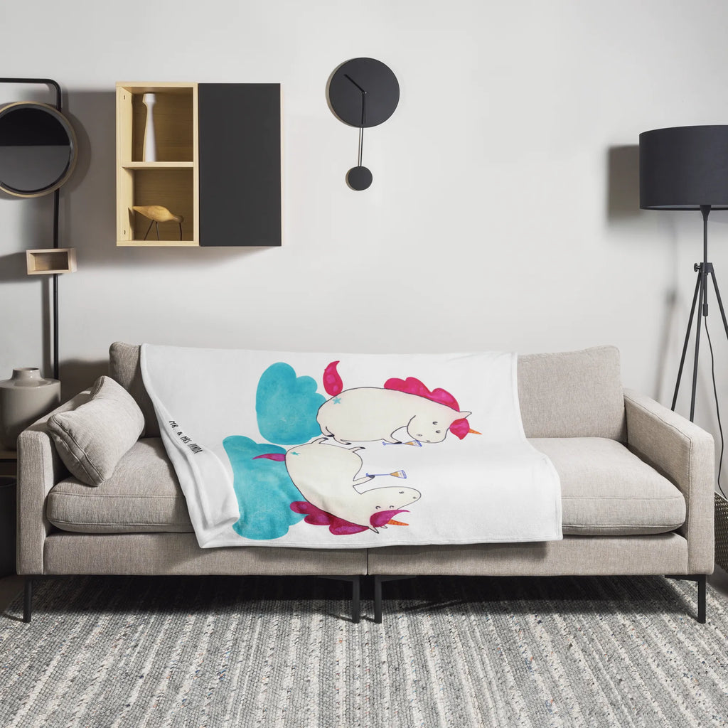 Blanket unicorn sparkling wine Wohndecke, Sofadecke, Decke, Tagesdecke, Wolldecke, Einhorn, Einhörner, Einhorn Deko, Unicorn, Mädelsabend, BFF, Sekt, Beste, Freundin, Anstoßen, Freundinnen, Korken, Spaß, Party