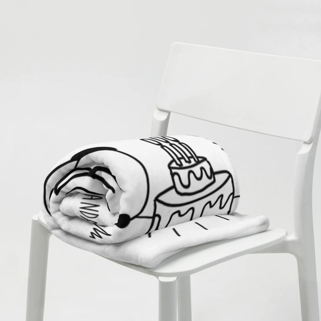 Kuscheldecke Easy & Peasy Happy Birthday Sofadecke, Wohndecke, Decke, Tagesdecke, Wolldecke