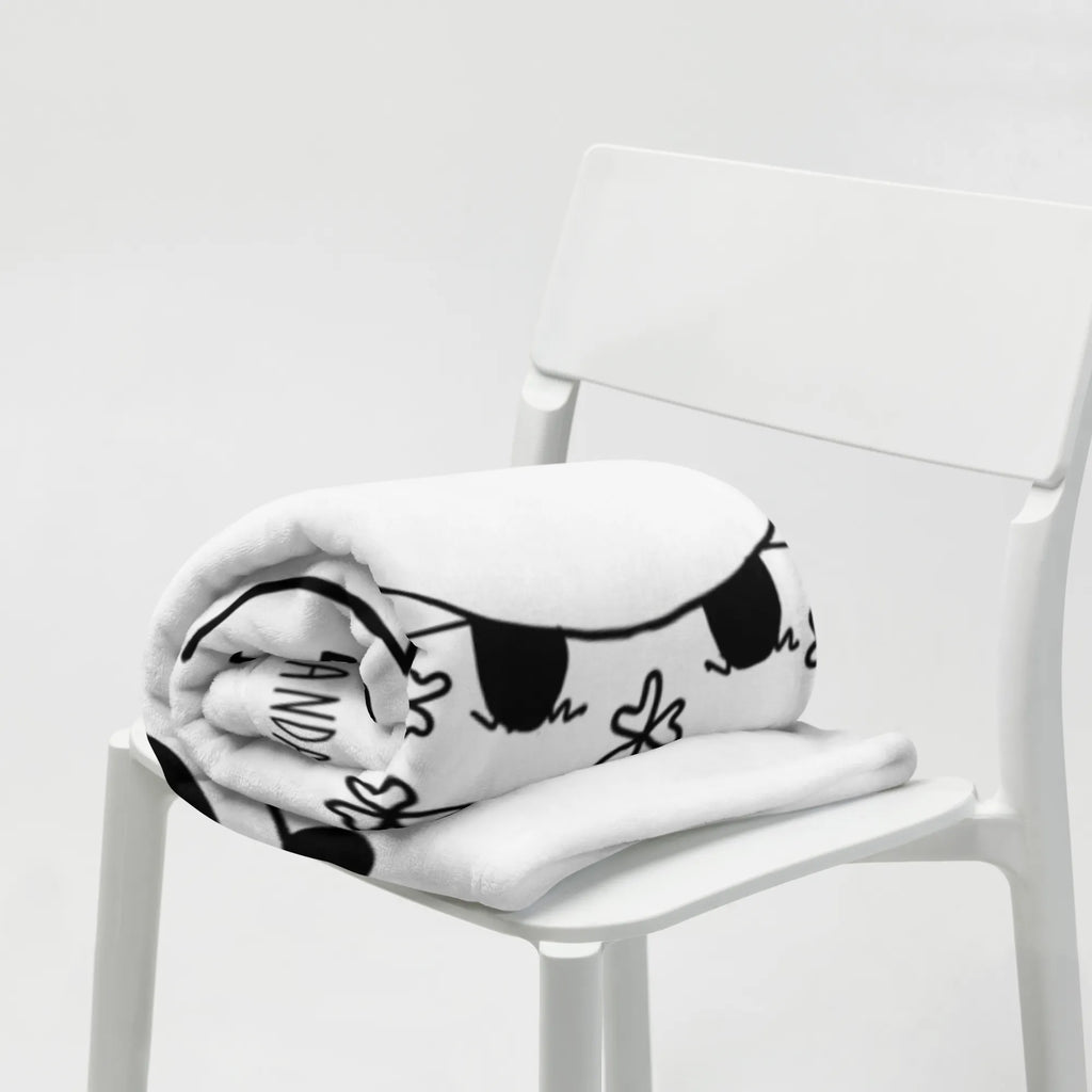 Kuscheldecke Easy & Peasy Viel Glück Wolldecke, Tagesdecke, Decke, Sofadecke, Wohndecke