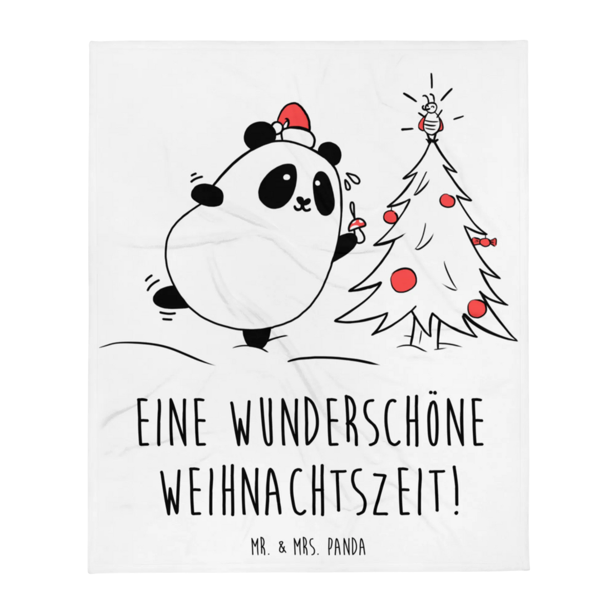 Blanket Panda Christmas Time warm blanket, sofa throw, fleece blanket, throw blanket, snuggle blanket, plush blanket, cozy blanket, Sherpa blanket