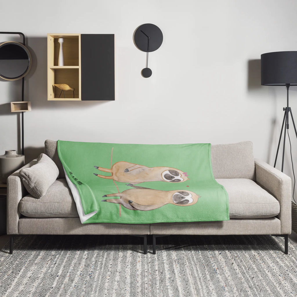 Koc leniwiec para Wohndecke, Decke, Sofadecke, Tagesdecke, Wolldecke, Faultier, Faultier Geschenk, Faultier Deko, Pärchen, Liebespaar, Faultierliebe, Liebe, verliebt, relaxen, Beziehung, faul, Langsamkeit, Lieblingstier, Faultiere, verlobt, Faultierpärchen, gemeinsam