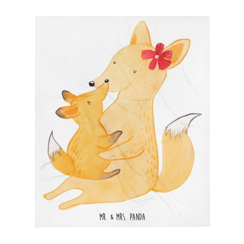Blanket Fox mummy Wohndecke, Wolldecke, Tagesdecke, Sofadecke, Decke, Familie, Vatertag, Muttertag, Bruder, Schwester, Mama, Papa, Oma, Opa, Tochter, Geschenk, Beste Tochter, Lieblingstochter, Mutter
