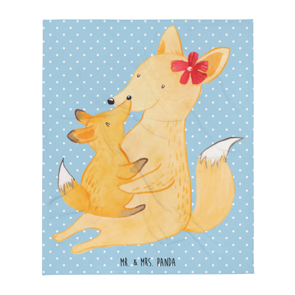 Blanket Fox mummy Wohndecke, Wolldecke, Tagesdecke, Sofadecke, Decke, Familie, Vatertag, Muttertag, Bruder, Schwester, Mama, Papa, Oma, Opa, Tochter, Geschenk, Beste Tochter, Lieblingstochter, Mutter