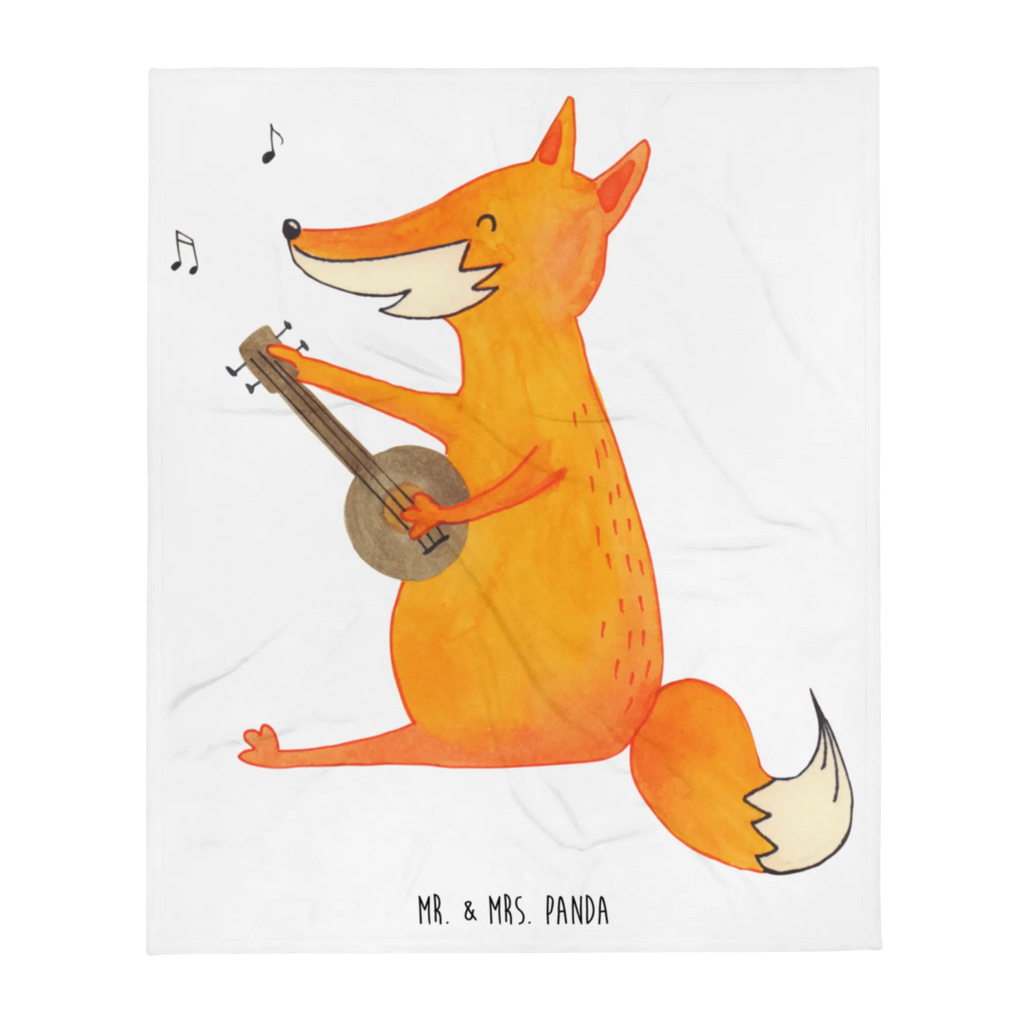Koc Lis gitara Wolldecke, Wohndecke, Sofadecke, Decke, Tagesdecke, Fuchs, Füchse, Sänger, Gitarre, Musik Spruch, Geschenk Musiker, Sängerin, Musikerin