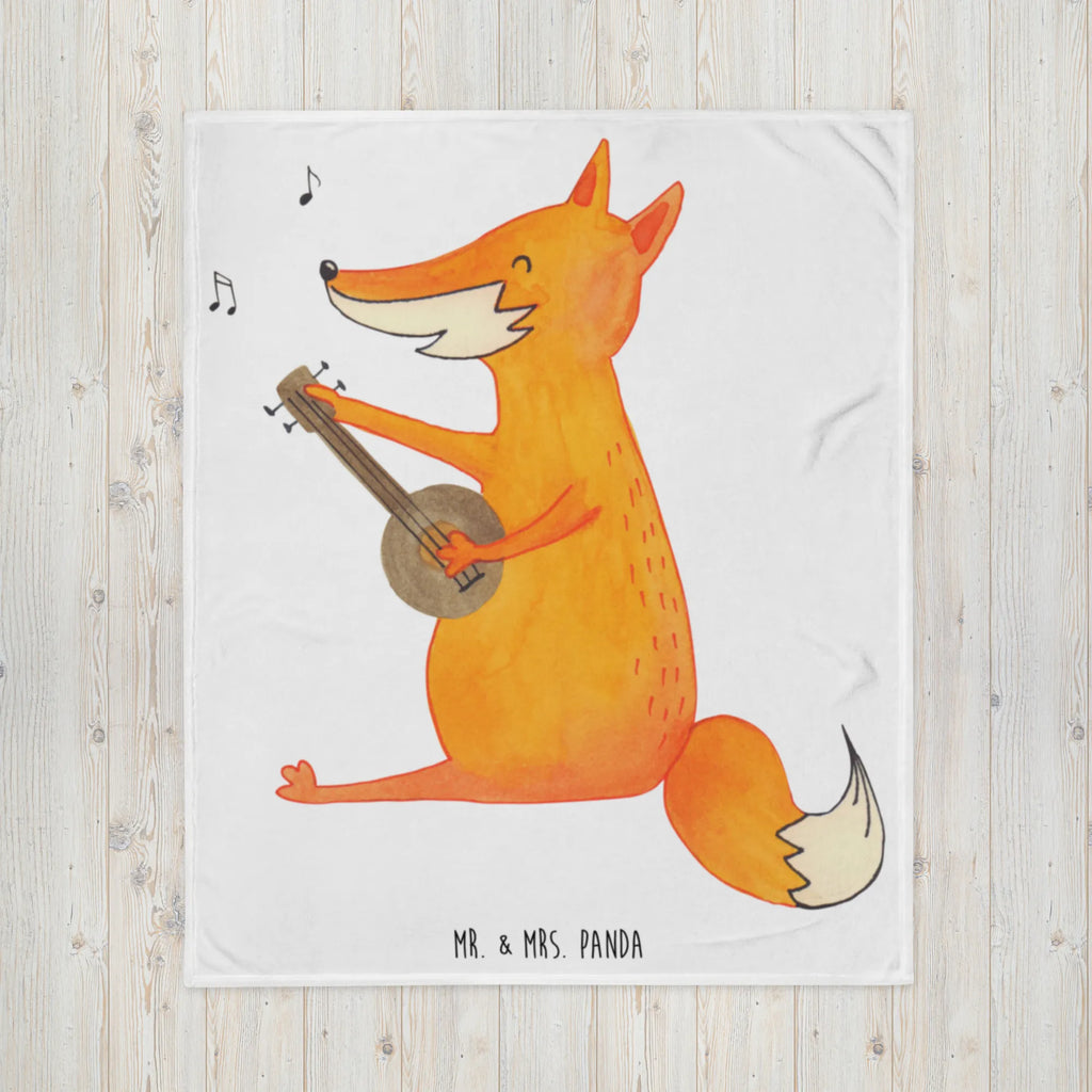 Koc Lis gitara Wolldecke, Wohndecke, Sofadecke, Decke, Tagesdecke, Fuchs, Füchse, Sänger, Gitarre, Musik Spruch, Geschenk Musiker, Sängerin, Musikerin
