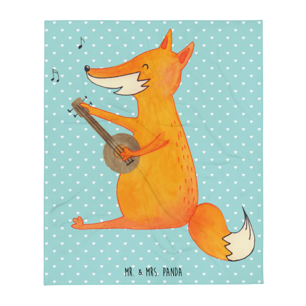 Koc Lis gitara Wolldecke, Wohndecke, Sofadecke, Decke, Tagesdecke, Fuchs, Füchse, Sänger, Gitarre, Musik Spruch, Geschenk Musiker, Sängerin, Musikerin