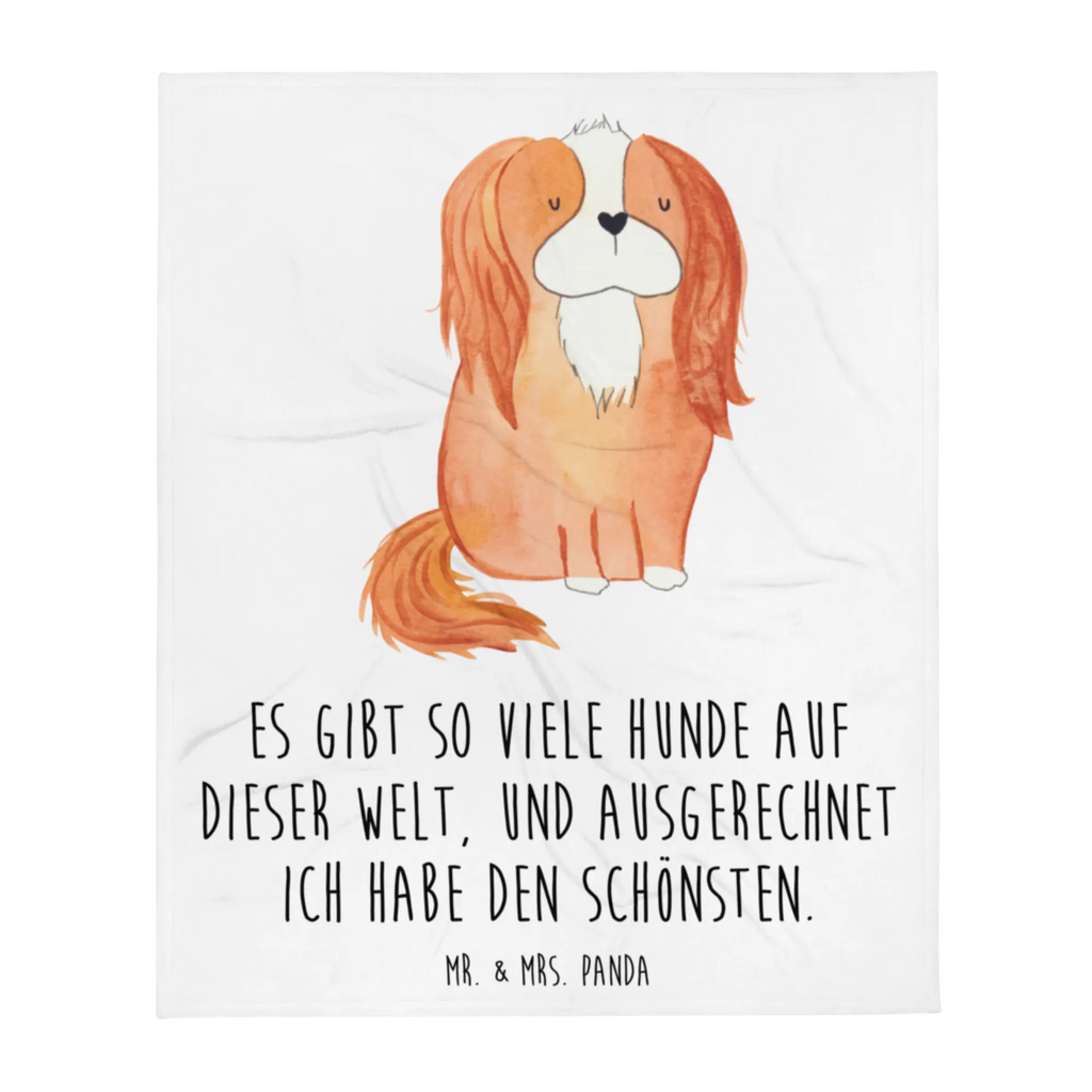 Kuscheldecke Cavalier King Charles Spaniel Wohndecke, Sofadecke, Wolldecke, Decke, Tagesdecke, Hund, Hundemotiv, Haustier, Hunderasse, Tierliebhaber, Hundebesitzer, Sprüche, schönster Hund, Cockerspaniel, Spruch, Cavalier King Charles Spaniel, Spaniel