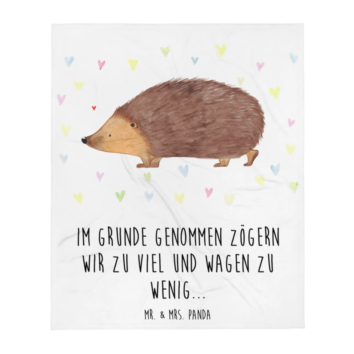 Blanket Hedgehog hearts card, gift ideas, gifts, small animals, cute, cute animal motives, hand drawn, funny sayings, good mood, special gifts, animal lover, heart, hearts, kiss, trust