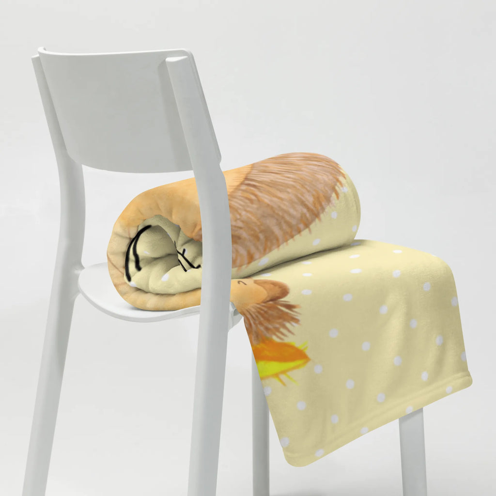Kuscheldecke Igel Beten Decke, Wohndecke, Tagesdecke, Sofadecke, Wolldecke, Tiermotive, Gute Laune, lustige Sprüche, Tiere, Igel mit Hut, Igel, Amen, beten, Gott, Dankbarkeit, Sonnenhut, Leben, genießen, dankbar, Dankbar sein
