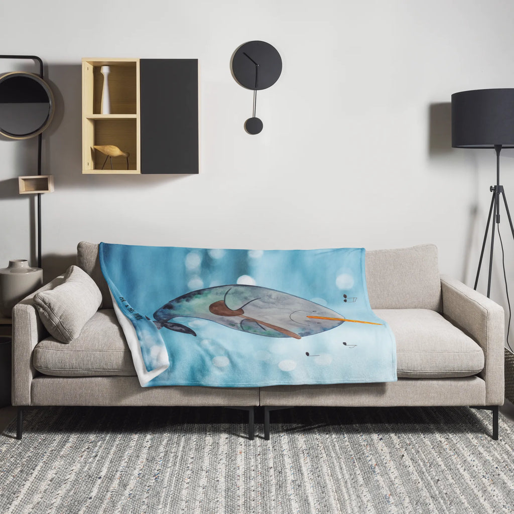 Koc narwal Gitara Wohndecke, Sofadecke, Tagesdecke, Wolldecke, Decke, Meerestiere, Meer, Urlaub, Wal, Probleme, Gitarre, Frust, Tanzen, Problemlösung, Gespräche, Narwal