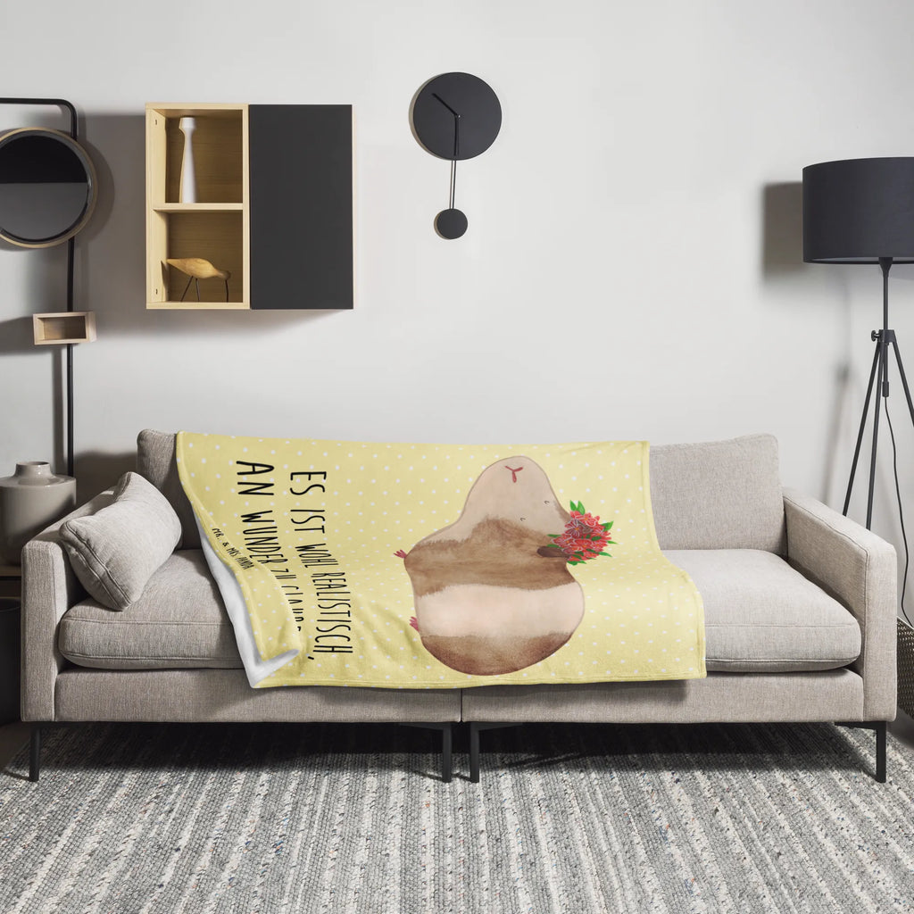 Blanket Guinea pig wisdom Decke, Wolldecke, Tagesdecke, Wohndecke, Sofadecke, Tiermotive, Gute Laune, lustige Sprüche, Tiere, Spruch, Realität, Meeries, Meerschweinchen, Motivation, Meerie, Wunder, Weisheit, Blumenkind, Wunderland