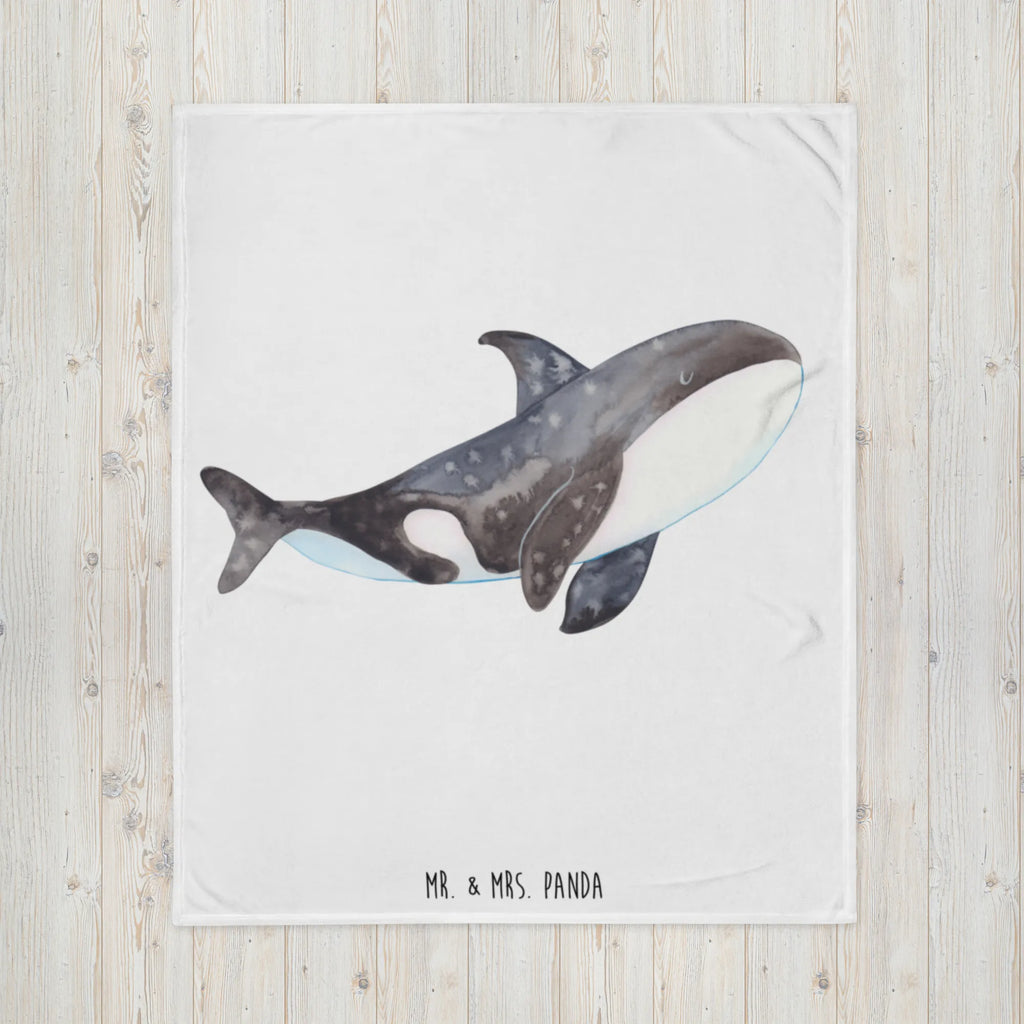 Kuscheldecke Orca Wohndecke, Decke, Sofadecke, Tagesdecke, Wolldecke, Meerestiere, Meer, Urlaub, Startup, Möglichkeiten, Orcas, Killerwal, Neustart, Selbstliebe, Wal, Orca, Motivation, Büro, Arbeit