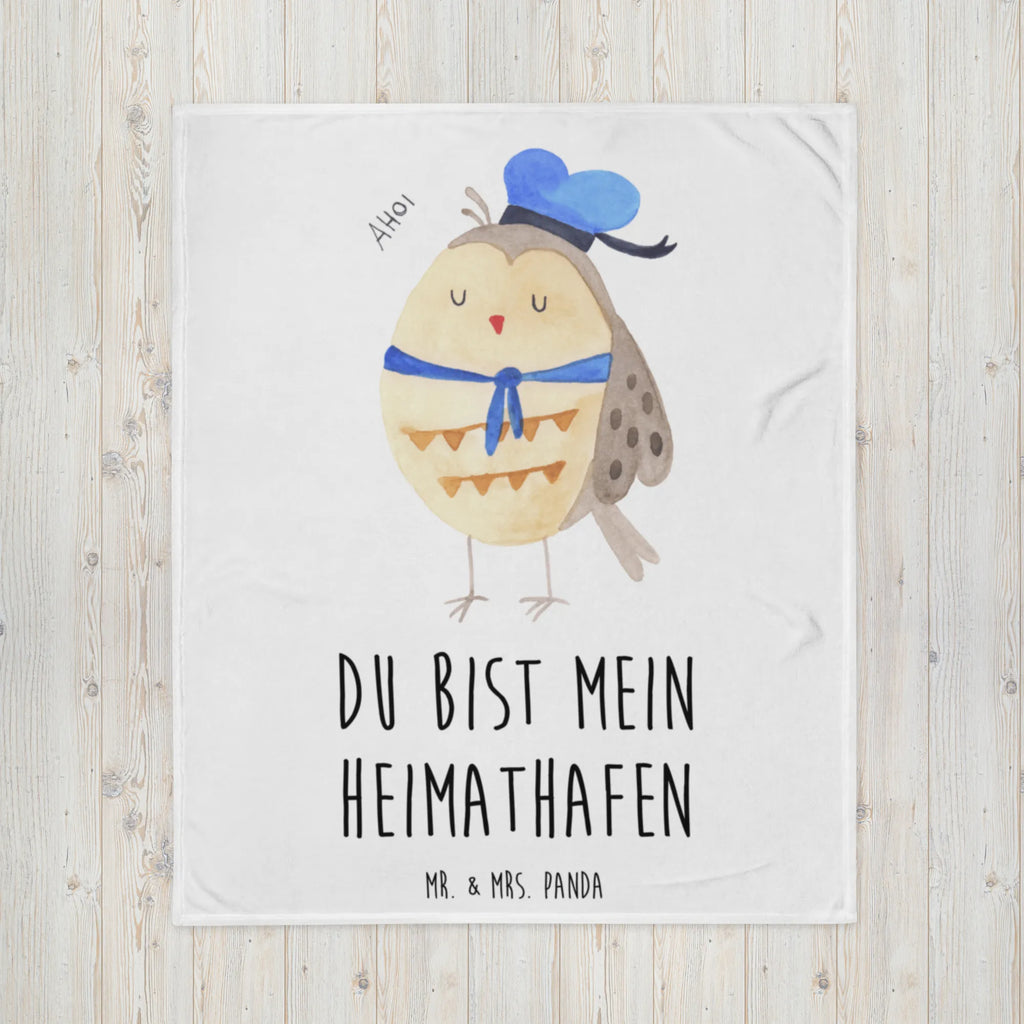 Blanket Owl sailor Gemütlich, Jahrestagsgeschenk, Kuschelfleecedecke, Entspannen, Fleecedecke, Wohndecke, Mikrofaser Decke, Dekoration, Sofadecke, Dekodecke, Wohnzimmerdecke, Kuscheldecke XXL, Weihnachtsgeschenk, Kinderdecke, Decke, Tagesdecke, Wolldecke, Schmusedecke, Eule, Eule Deko, Owl, Seefahrer, Freundin, Heimathafen, Ehe, Hochzeitstag Geschenk, Matrose, Eule Spruch, Wortspiel Lustig