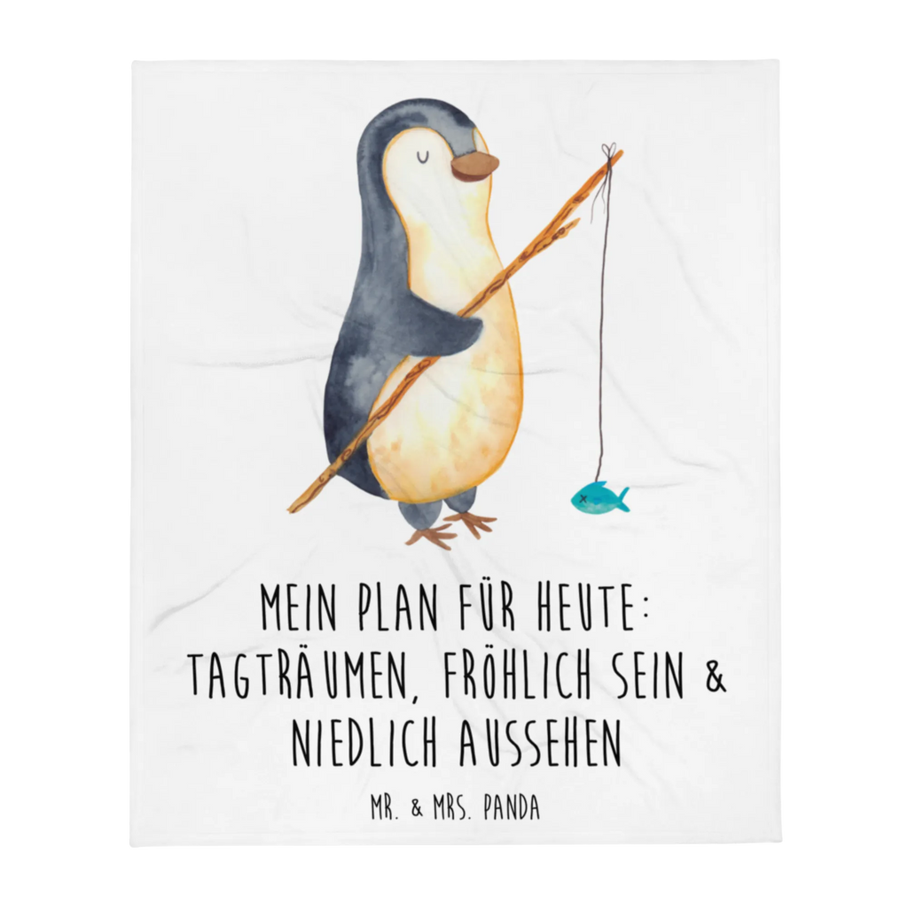 Kuscheldecke Pinguin Angler Decke, Sofadecke, Wolldecke, Wohndecke, Tagesdecke, Pinguin, Geschenk, Angler, Tagesplan, Planer, Pinguine, Plan, Tagträume, Wochenende, Geschenkidee, Freundinnen, Angeln, Motivation, Urlaub, Hobby, Neustart