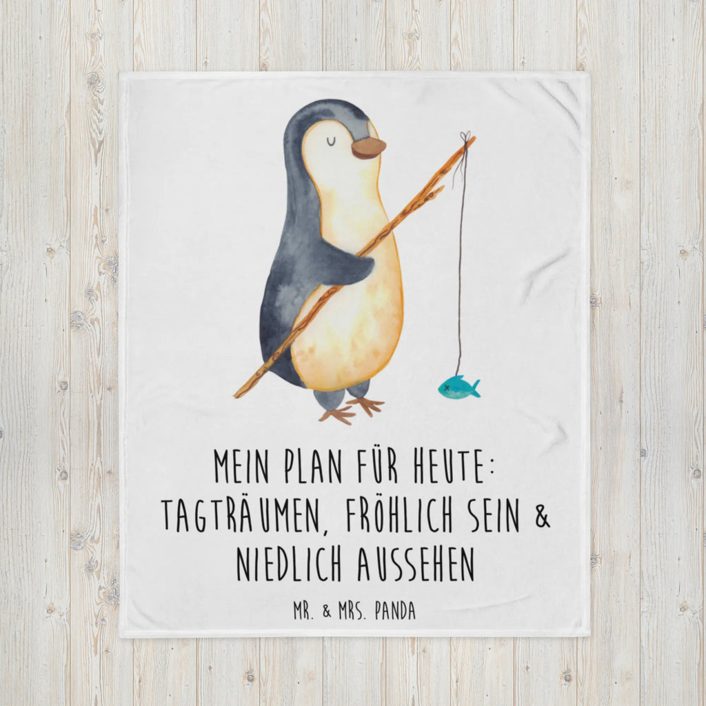 Kuscheldecke Pinguin Angler Decke, Sofadecke, Wolldecke, Wohndecke, Tagesdecke, Pinguin, Geschenk, Angler, Tagesplan, Planer, Pinguine, Plan, Tagträume, Wochenende, Geschenkidee, Freundinnen, Angeln, Motivation, Urlaub, Hobby, Neustart