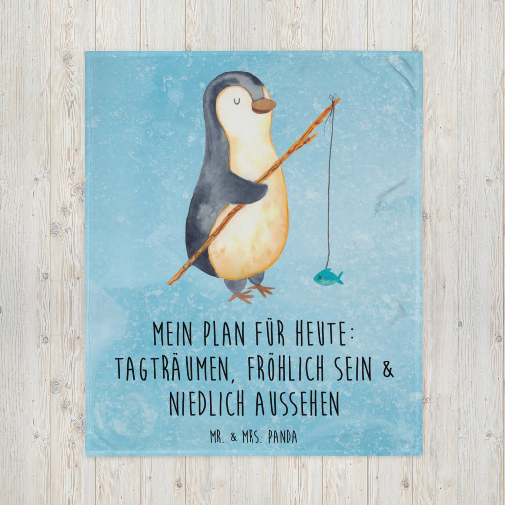 Kuscheldecke Pinguin Angler Decke, Sofadecke, Wolldecke, Wohndecke, Tagesdecke, Pinguin, Geschenk, Angler, Tagesplan, Planer, Pinguine, Plan, Tagträume, Wochenende, Geschenkidee, Freundinnen, Angeln, Motivation, Urlaub, Hobby, Neustart