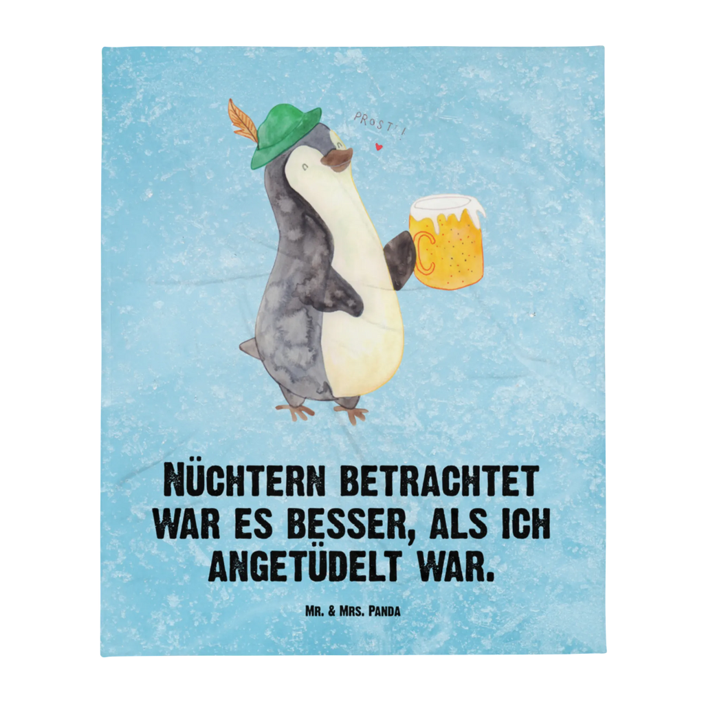 Kuscheldecke Pinguin Bier Sofadecke, Wohndecke, Decke, Tagesdecke, Wolldecke, Pinguin, Pinguine, Bier, Oktoberfest