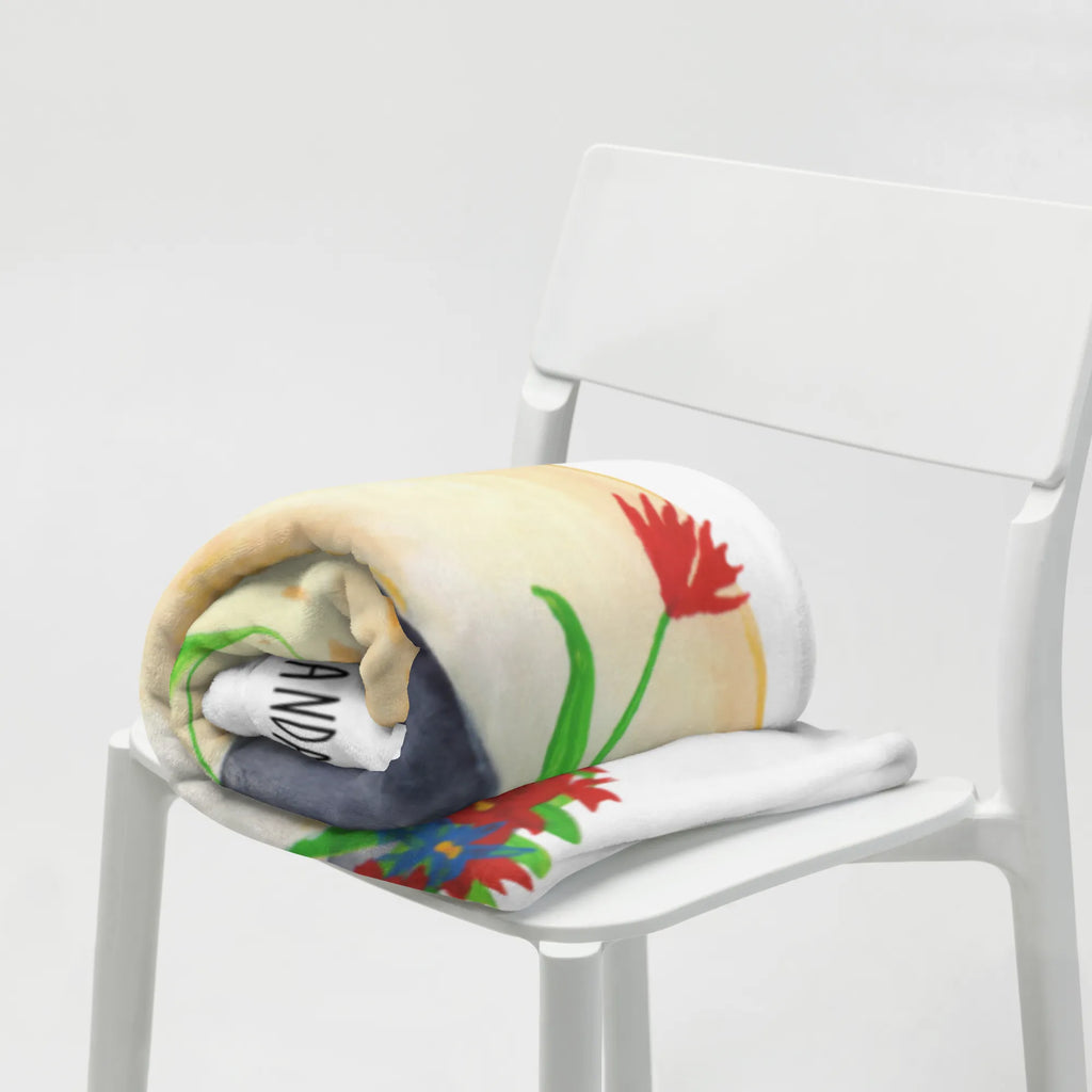 Blanket Penguin Flower Decke, Wohndecke, Sofadecke, Tagesdecke, Wolldecke, Pinguin, Pinguine, Wünsche, Motivation, Blumenkranz, Universum, Liebeskummer, Ziele, Leben, Geschenkidee, Lebensziele, Lebenslust