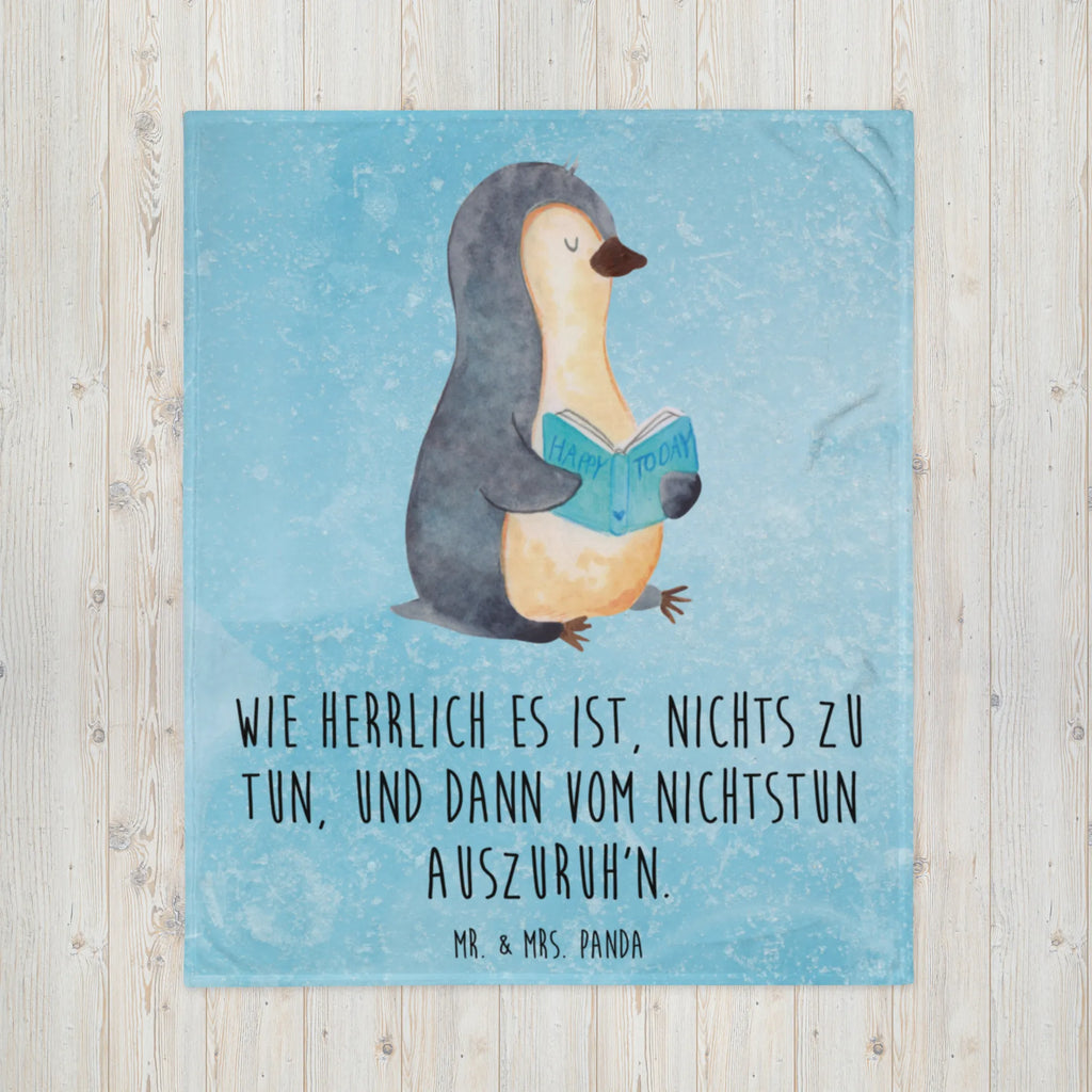Kuscheldecke Pinguin Buch Wohndecke, Decke, Tagesdecke, Wolldecke, Sofadecke, Pinguin, Pinguine, Nichtstun, Faulenzen, Buch, Bücherwurm, Lesen, Ferien, Urlaub, Freizeit