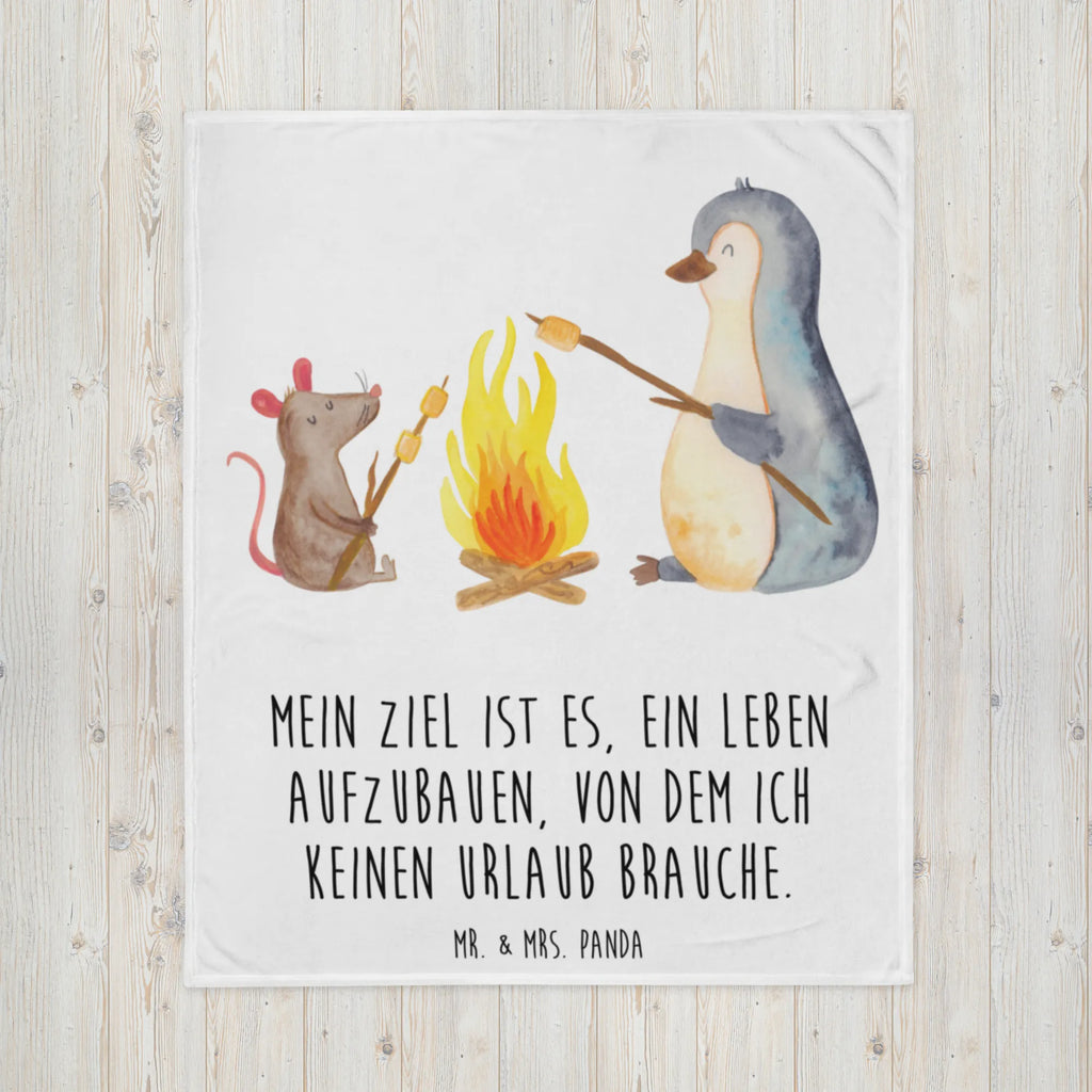 Blanket Penguin campfire cozy blanket, sofa throw, Sherpa blanket, warm blanket, plush blanket, fleece blanket, snuggle blanket, throw blanket, Penguin, North Pole, Winter, Penguins, life, new start, marshmallows, barbecue, motivation, life motto, everyday office life, office, work, fire, campfire, life motivation, love, penguins, job, mouse