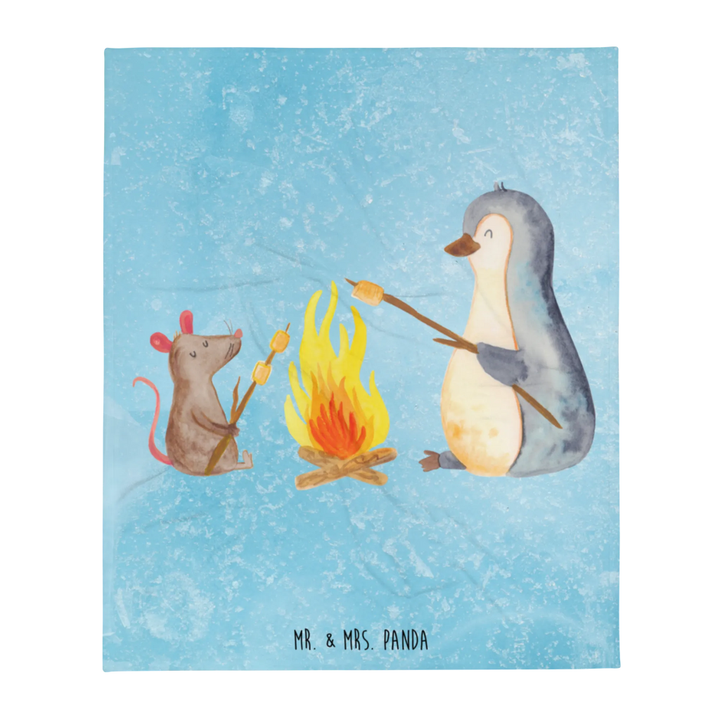 Blanket Penguin campfire cozy blanket, sofa throw, Sherpa blanket, warm blanket, plush blanket, fleece blanket, snuggle blanket, throw blanket, Penguin, North Pole, Winter, Penguins, life, new start, marshmallows, barbecue, motivation, life motto, everyday office life, office, work, fire, campfire, life motivation, love, penguins, job, mouse