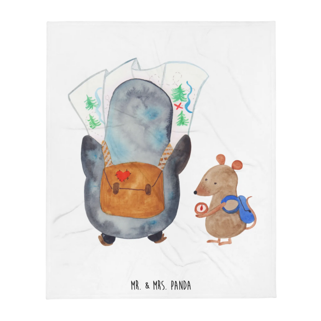 Kuscheldecke Pinguin & Maus Wanderer Decke, Kuschelfleecedecke, Schmusedecke, Jahrestagsgeschenk, Tagesdecke, Gemütlich, Dekodecke, Mikrofaser Decke, Wolldecke, Weihnachtsgeschenk, Fleecedecke, Sofadecke, Kinderdecke, Entspannen, Wohnzimmerdecke, Kuscheldecke XXL, Wohndecke, Dekoration, Pinguin, Roadtrip, Wandern, Abenteuer, Abenteurer, Wanderlust, Ausflug, Pinguine