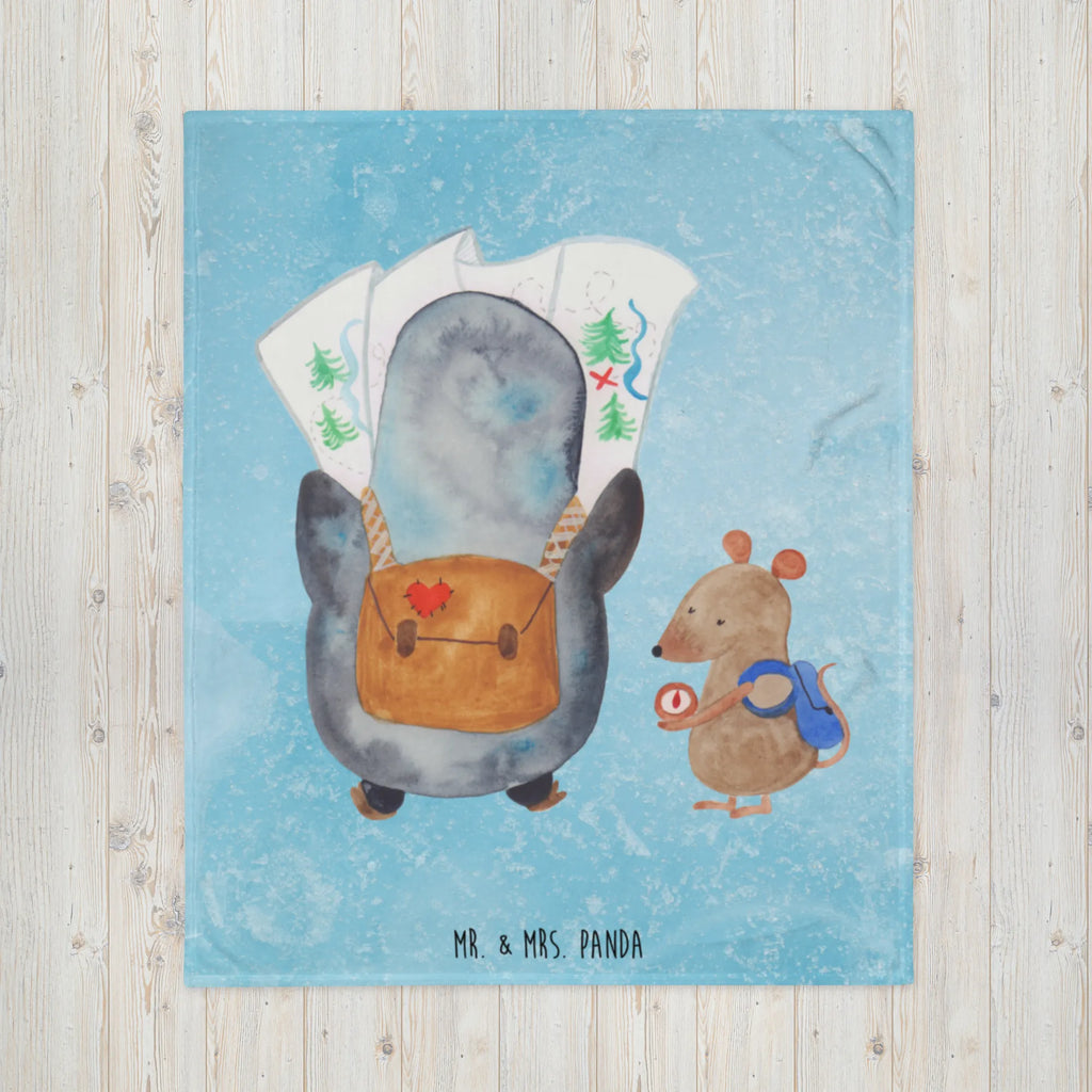 Kuscheldecke Pinguin & Maus Wanderer Decke, Kuschelfleecedecke, Schmusedecke, Jahrestagsgeschenk, Tagesdecke, Gemütlich, Dekodecke, Mikrofaser Decke, Wolldecke, Weihnachtsgeschenk, Fleecedecke, Sofadecke, Kinderdecke, Entspannen, Wohnzimmerdecke, Kuscheldecke XXL, Wohndecke, Dekoration, Pinguin, Roadtrip, Wandern, Abenteuer, Abenteurer, Wanderlust, Ausflug, Pinguine