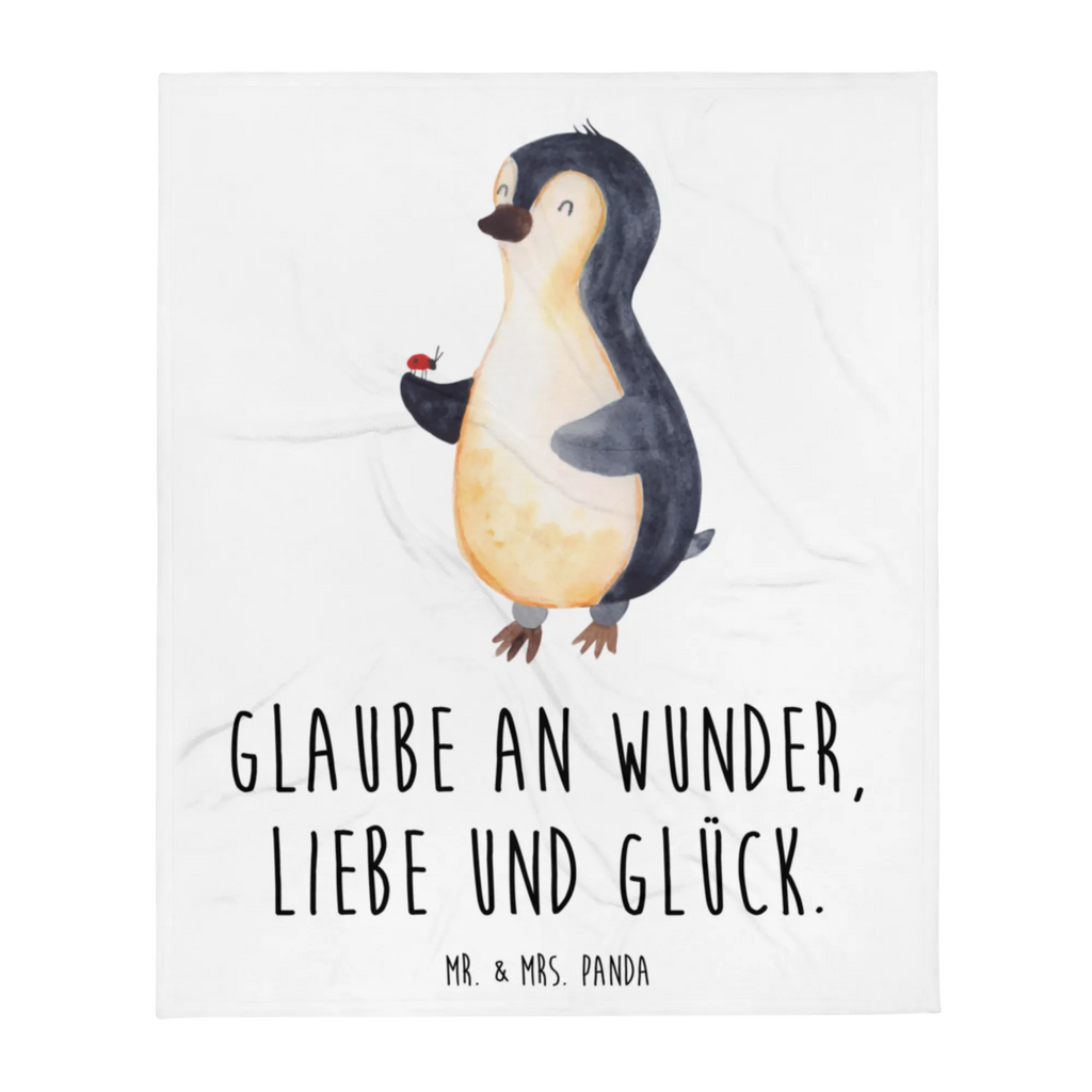 Kuscheldecke Pinguin Marienkäfer Wolldecke, Sofadecke, Decke, Wohndecke, Tagesdecke, Pinguin, Marienkäfer, Liebe, Lebensfreude, Glück, Freude, Pinguine, Wunder