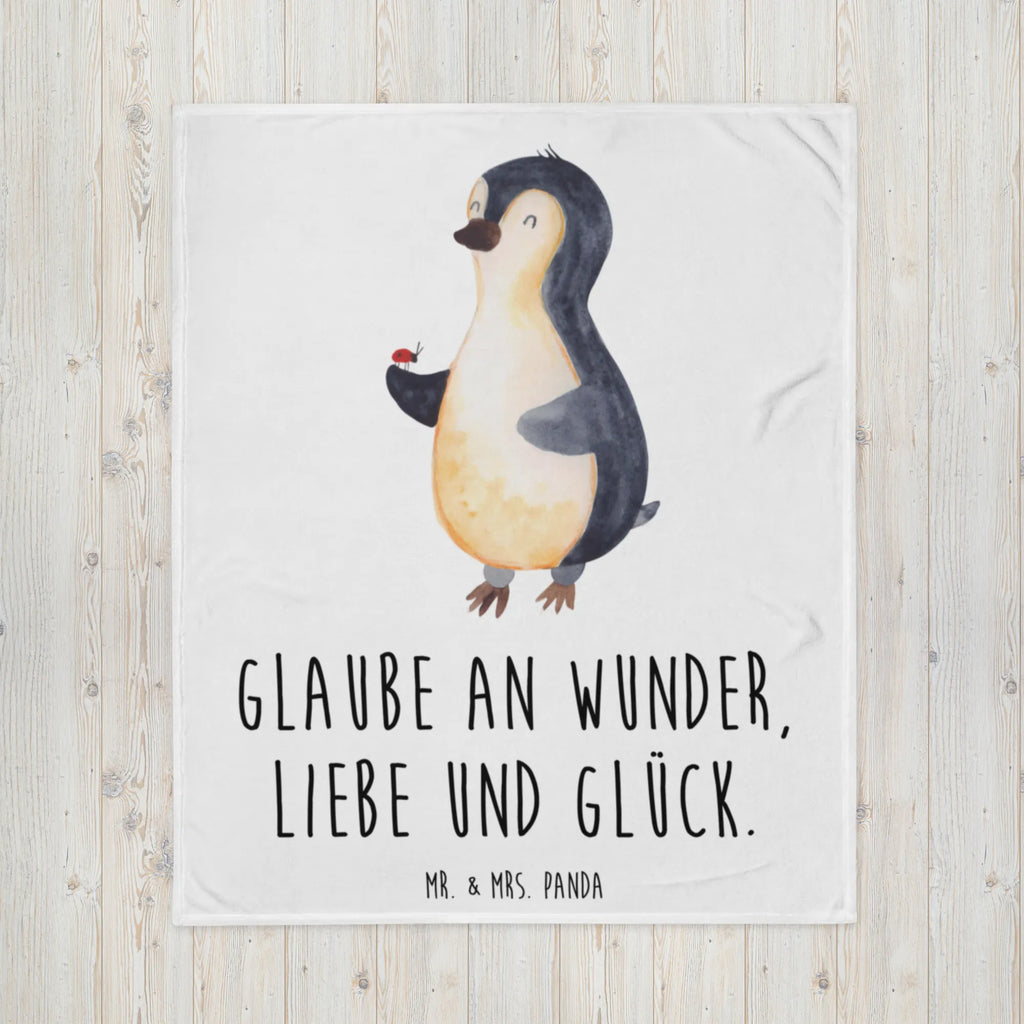 Kuscheldecke Pinguin Marienkäfer Wolldecke, Sofadecke, Decke, Wohndecke, Tagesdecke, Pinguin, Marienkäfer, Liebe, Lebensfreude, Glück, Freude, Pinguine, Wunder