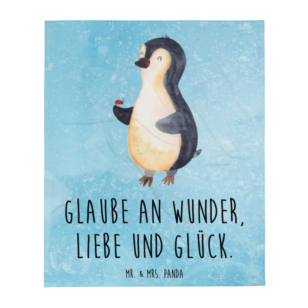 Kuscheldecke Pinguin Marienkäfer Wolldecke, Sofadecke, Decke, Wohndecke, Tagesdecke, Pinguin, Marienkäfer, Liebe, Lebensfreude, Glück, Freude, Pinguine, Wunder