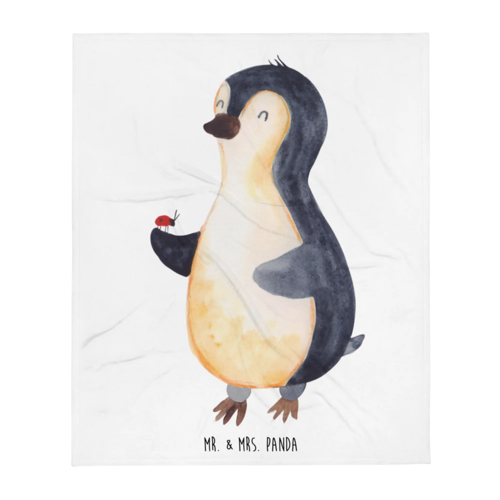Kuscheldecke Pinguin Marienkäfer Wolldecke, Sofadecke, Decke, Wohndecke, Tagesdecke, Pinguin, Marienkäfer, Liebe, Lebensfreude, Glück, Freude, Pinguine, Wunder