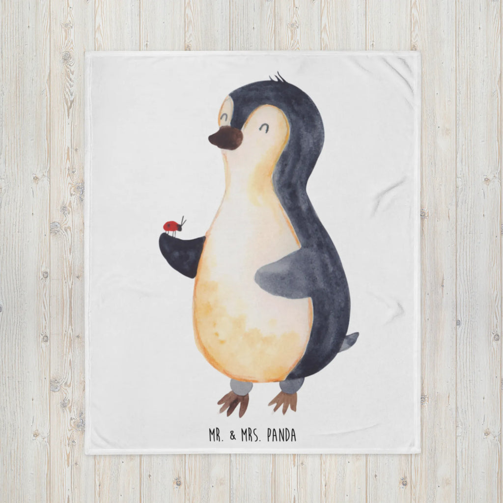 Kuscheldecke Pinguin Marienkäfer Wolldecke, Sofadecke, Decke, Wohndecke, Tagesdecke, Pinguin, Marienkäfer, Liebe, Lebensfreude, Glück, Freude, Pinguine, Wunder