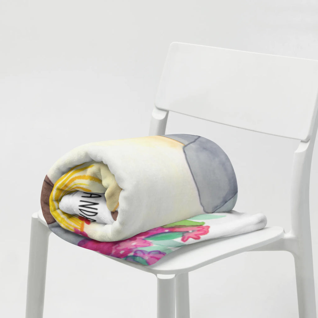 Kuscheldecke Pinguin Kokosnuss Decke, Tagesdecke, Wohndecke, Wolldecke, Sofadecke, Pinguin, Aloha, Urlaub, Hawaii, Kokosnuss, Pinguine