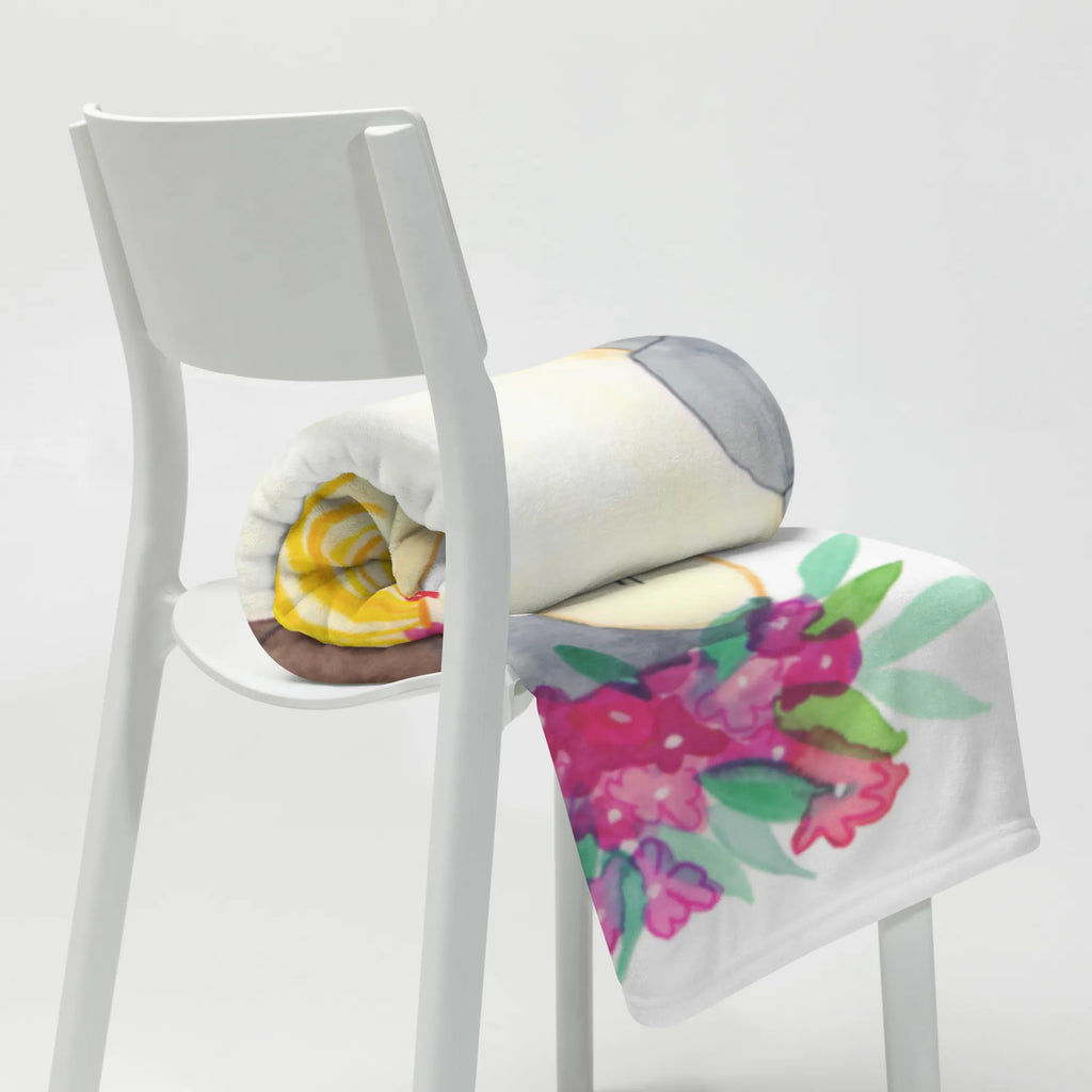 Kuscheldecke Pinguin Kokosnuss Decke, Tagesdecke, Wohndecke, Wolldecke, Sofadecke, Pinguin, Aloha, Urlaub, Hawaii, Kokosnuss, Pinguine