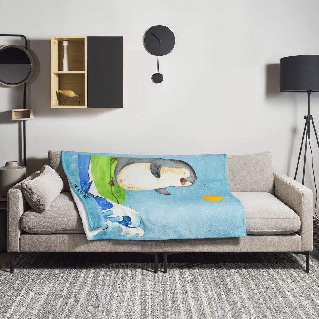 Blanket Penguin surfer Gemütlich, Wolldecke, Dekoration, Dekodecke, Kuschelfleecedecke, Decke, Fleecedecke, Schmusedecke, Mikrofaser Decke, Wohnzimmerdecke, Wohndecke, Kinderdecke, Tagesdecke, Sofadecke, Kuscheldecke XXL, Weihnachtsgeschenk, Entspannen, Jahrestagsgeschenk, Pinguin, Surfer, Portugal, Urlaub, Hawaii, Wellen, Surfen, Pinguine, Wellen Reiten