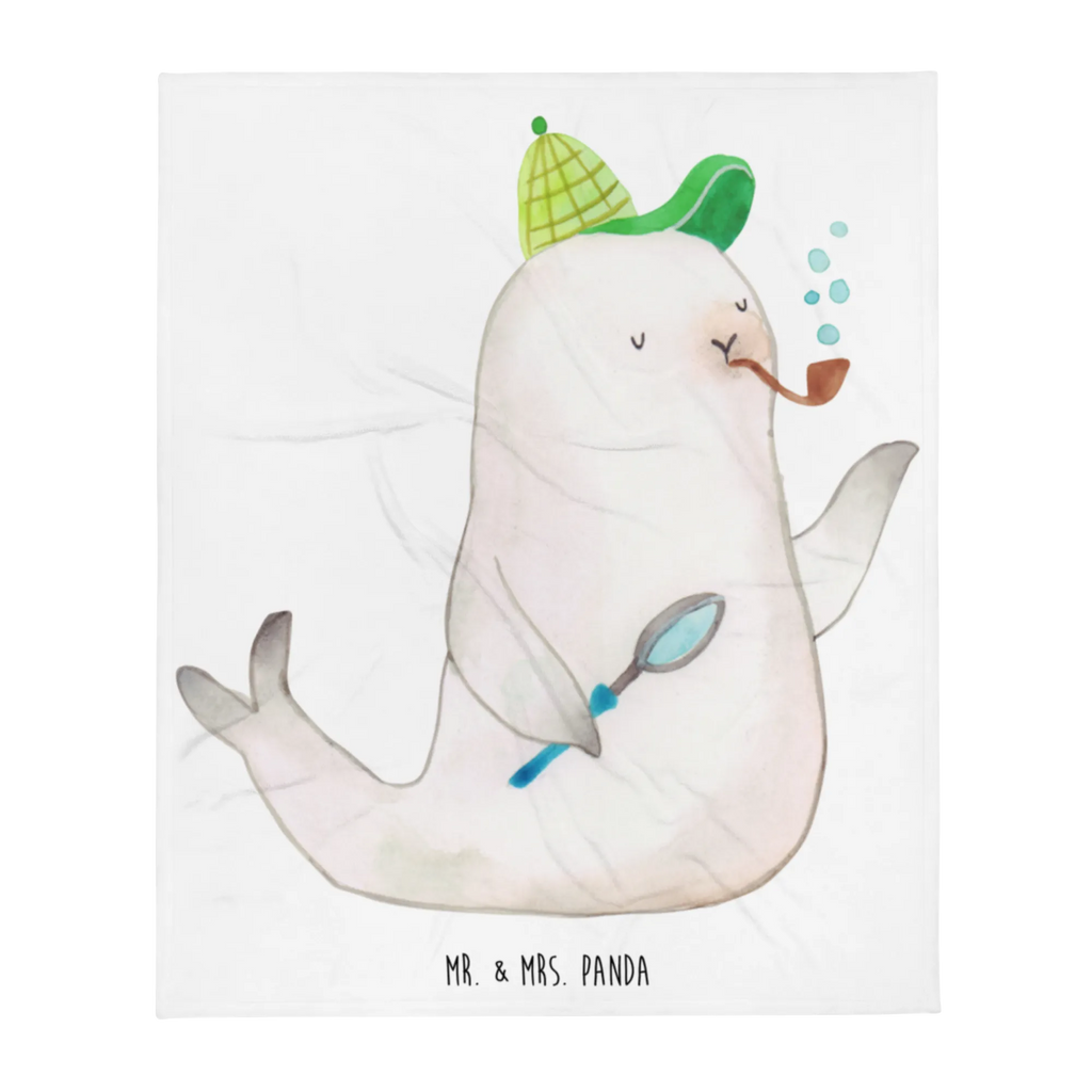 Blanket seal sherlock fleece blanket, snuggle blanket, cozy blanket, Sherpa blanket, throw blanket, sofa throw, warm blanket, plush blanket, small animals, cute, funny, cute animal motives, hand drawn, small world, funny sayings, good mood, happy, gifts, gift ideas, special gifts, animal lover, card