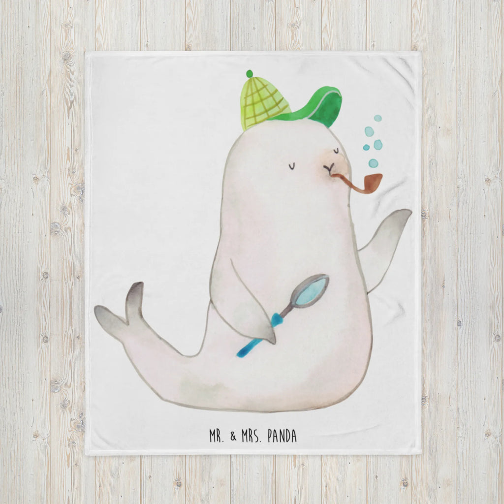 Blanket seal sherlock fleece blanket, snuggle blanket, cozy blanket, Sherpa blanket, throw blanket, sofa throw, warm blanket, plush blanket, small animals, cute, funny, cute animal motives, hand drawn, small world, funny sayings, good mood, happy, gifts, gift ideas, special gifts, animal lover, card