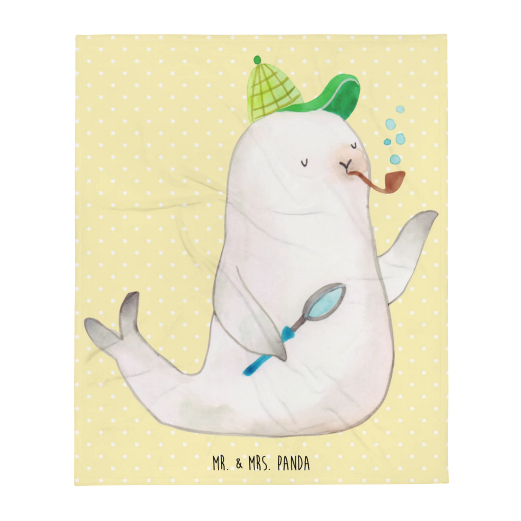 Blanket seal sherlock fleece blanket, snuggle blanket, cozy blanket, Sherpa blanket, throw blanket, sofa throw, warm blanket, plush blanket, small animals, cute, funny, cute animal motives, hand drawn, small world, funny sayings, good mood, happy, gifts, gift ideas, special gifts, animal lover, card