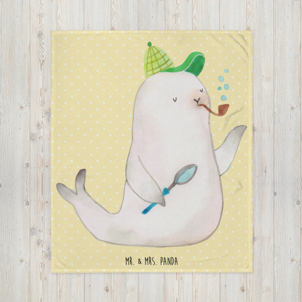 Blanket seal sherlock fleece blanket, snuggle blanket, cozy blanket, Sherpa blanket, throw blanket, sofa throw, warm blanket, plush blanket, small animals, cute, funny, cute animal motives, hand drawn, small world, funny sayings, good mood, happy, gifts, gift ideas, special gifts, animal lover, card