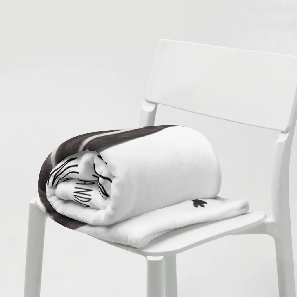 Blanket skunk ball Tagesdecke, Wolldecke, Decke, Sofadecke, Wohndecke, Stinktier, Skunk, Weisheit, verspielt, Stinki, Stinker, Raubtier, Wildtier