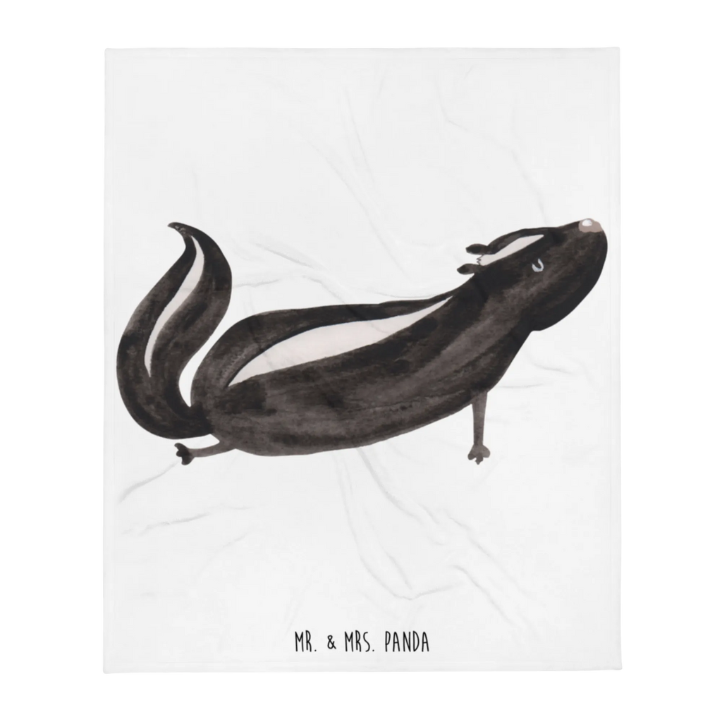 Koc skunks Joga Tagesdecke, Wohndecke, Wolldecke, Sofadecke, Decke, Stinktier, Skunk, Raubtier, Stinker, Liebe, Lache, Lebe, Yoga, Stinki, Namaste, Wildtier