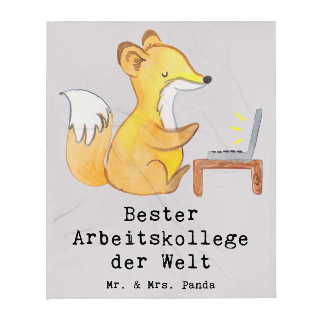 Blanket Fox Best colleague in the world throw blanket, snuggle blanket, Sherpa blanket, plush blanket, fleece blanket, warm blanket, sofa throw, cozy blanket, for, thank you, gift, giving, birthday, birthday present, gift idea, souvenir, make you happy, gift tip, farewell gift, Work colleague, work, profession, office, employee, colleague, retirement, fellow worker