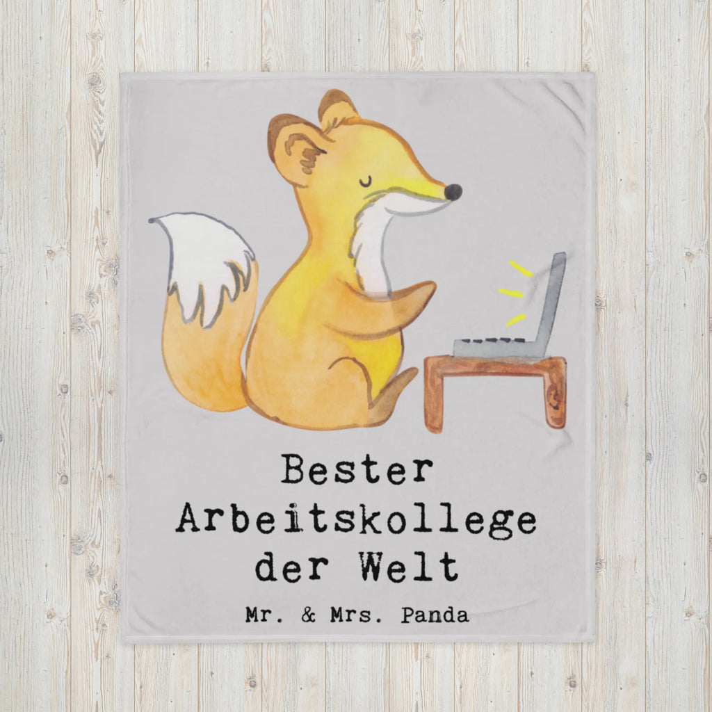 Blanket Fox Best colleague in the world throw blanket, snuggle blanket, Sherpa blanket, plush blanket, fleece blanket, warm blanket, sofa throw, cozy blanket, for, thank you, gift, giving, birthday, birthday present, gift idea, souvenir, make you happy, gift tip, farewell gift, Work colleague, work, profession, office, employee, colleague, retirement, fellow worker