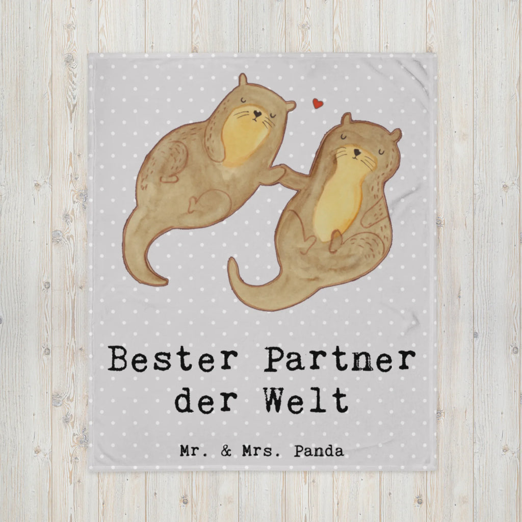 Blanket otter Best partner in the world Decke, Sofadecke, Wolldecke, Wohndecke, Tagesdecke, für, Dankeschön, Geschenk, Schenken, Geburtstag, Geburtstagsgeschenk, Geschenkidee, Danke, Bedanken, Mitbringsel, Freude machen, Geschenktipp, Ehepartner, Partner, Lebensgefährte, Mann, Ehemann. Freundin, Paar, Freund, Liebe, Frau, Ehefrau