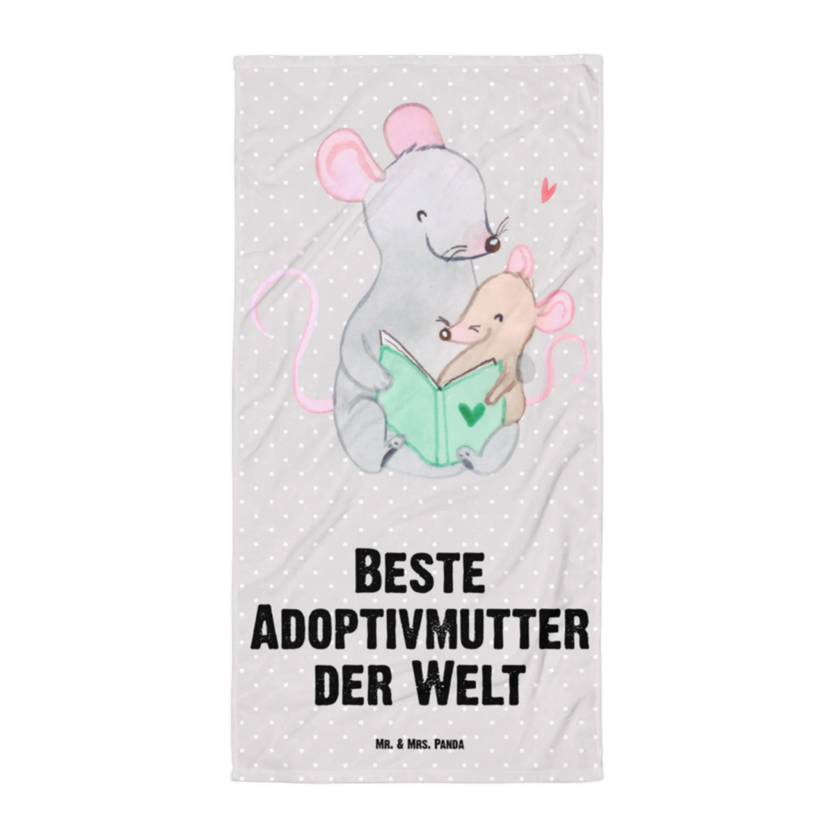 XL ręcznik kąpielowy mysz Najlepsza matka adopcyjna na świecie dla, Dziękuję, Prezent, Wręczyć, Urodziny, Prezent urodzinowy, Pomysł na prezent, Podziękować, Upominek, Sprawić radość, Tip na prezent