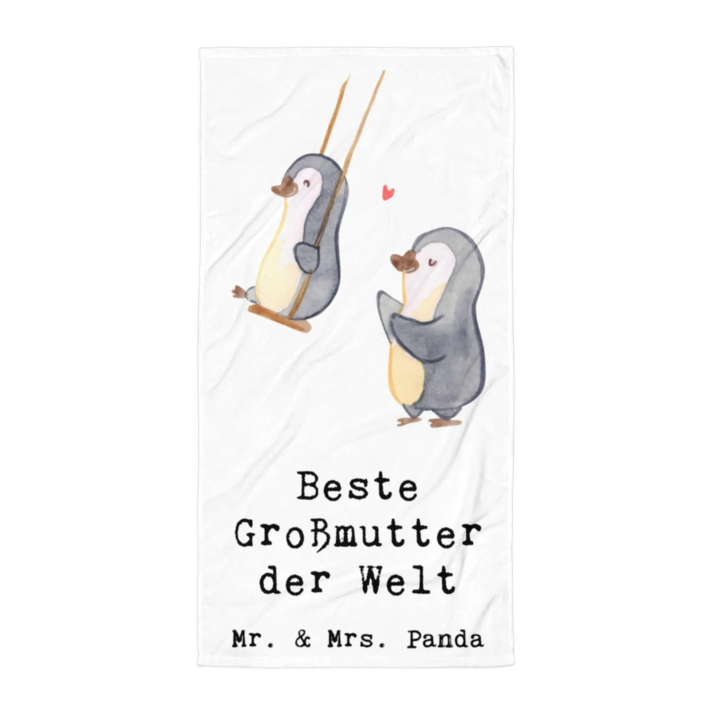 XL bath towel penguin Best grandmother in the world extra large swim towel, oversized towel, large beach towel, luxury bath sheet, XL bath towel, spa towel, for, thank you, gift, giving, birthday, birthday present, gift idea, souvenir, make you happy, gift tip, grandparents, grandma, Grandmother, become grandma