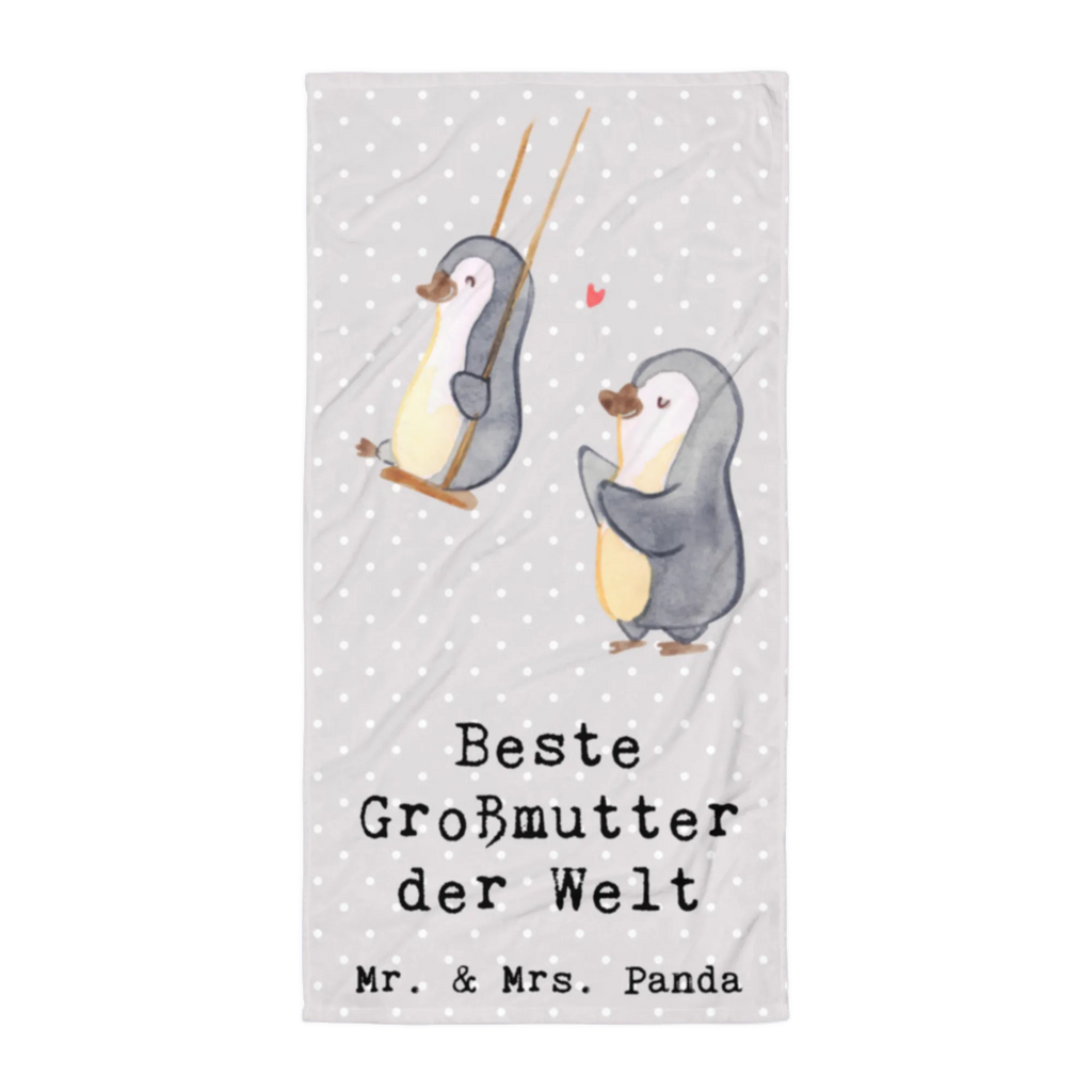 XL bath towel penguin Best grandmother in the world extra large swim towel, oversized towel, large beach towel, luxury bath sheet, XL bath towel, spa towel, for, thank you, gift, giving, birthday, birthday present, gift idea, souvenir, make you happy, gift tip, grandparents, grandma, Grandmother, become grandma