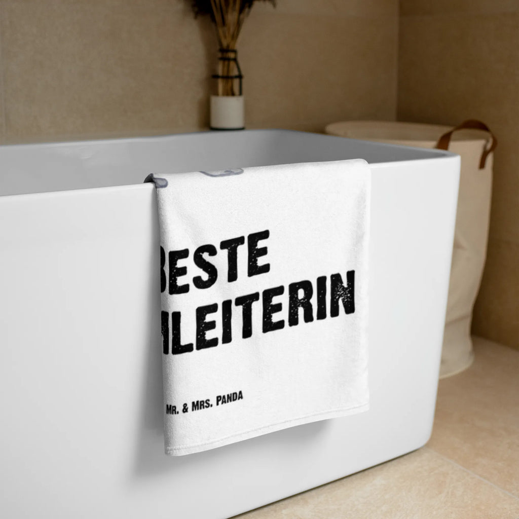 XL ręcznik kąpielowy Panda Najlepsza kierowniczka zespołu dla, Dziękuję, Prezent, Wręczyć, Urodziny, Prezent urodzinowy, Pomysł na prezent, Podziękować, Upominek, Sprawić radość, Tip na prezent